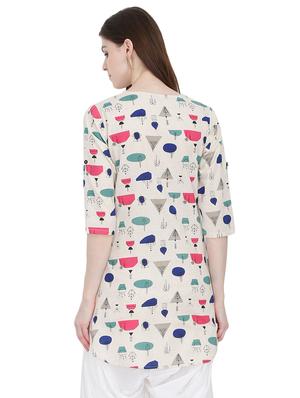 geometrical straight kurti - 16768582 - Standard Image - 3