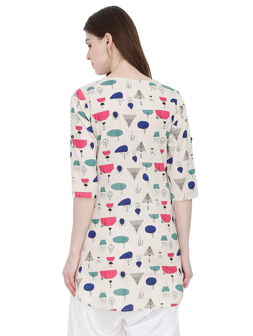 geometrical straight kurti - 16768582 - Zoom Image - 3
