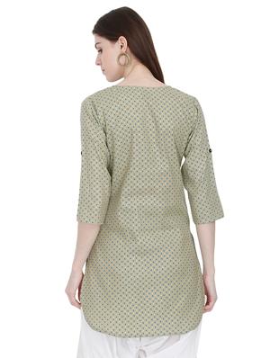 printed straight kurti - 16768583 - Standard Image - 3