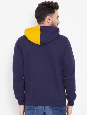 navy blue chest print sweatshirt - 16769311 - Standard Image - 3