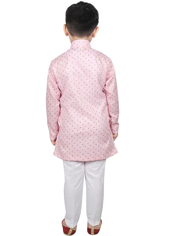 pink cotton kurta set - 16769451 - Zoom Image - 3