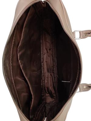 brown leatherette laptop bag - 16769523 - Standard Image - 3