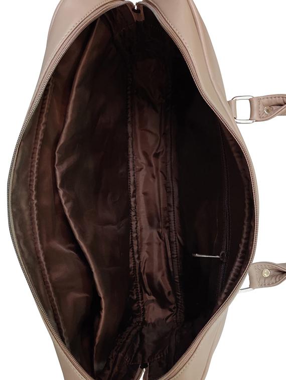 brown leatherette laptop bag - 16769523 - Zoom Image - 3