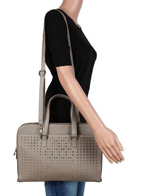 brown leatherette regular laptop bag - 16769525 - Standard Image - 6