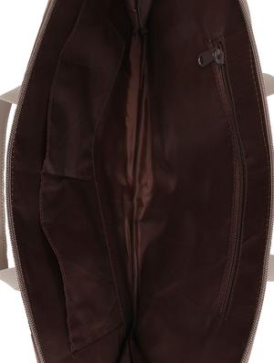 brown leatherette regular laptop bag - 16769526 - Standard Image - 3