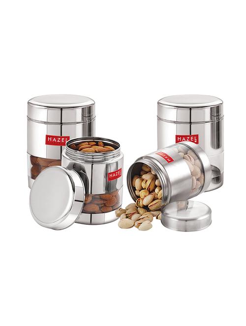 stainless steel transparent container (set of 4) - 16770263 - Standard Image - 1