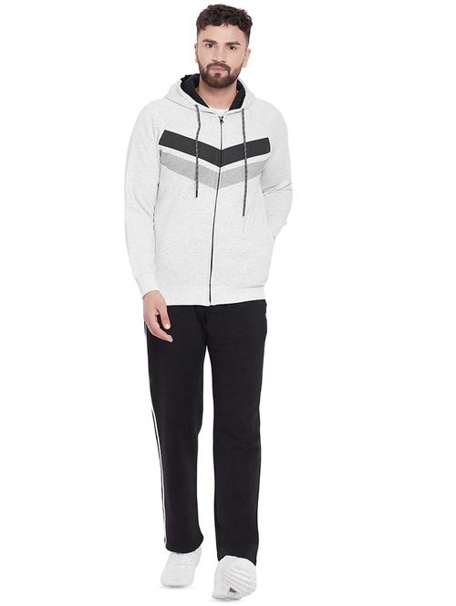 grey printed track suit - 16770809 - Standard Image - 1