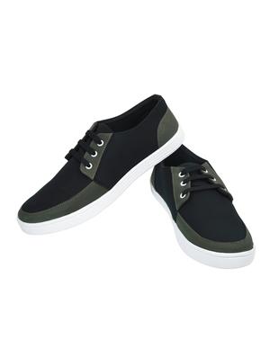 black fabric lace up sneaker - 16771179 - Standard Image - 3