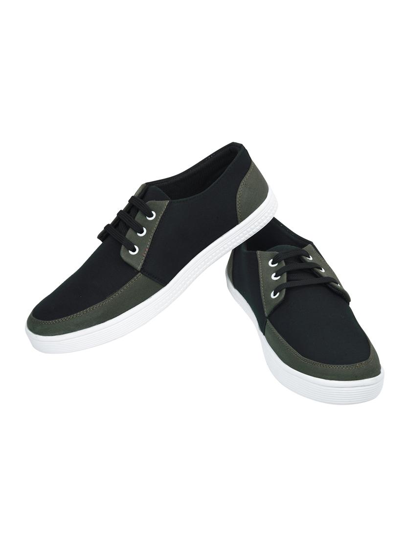 black fabric lace up sneaker - 16771179 - Zoom Image - 3