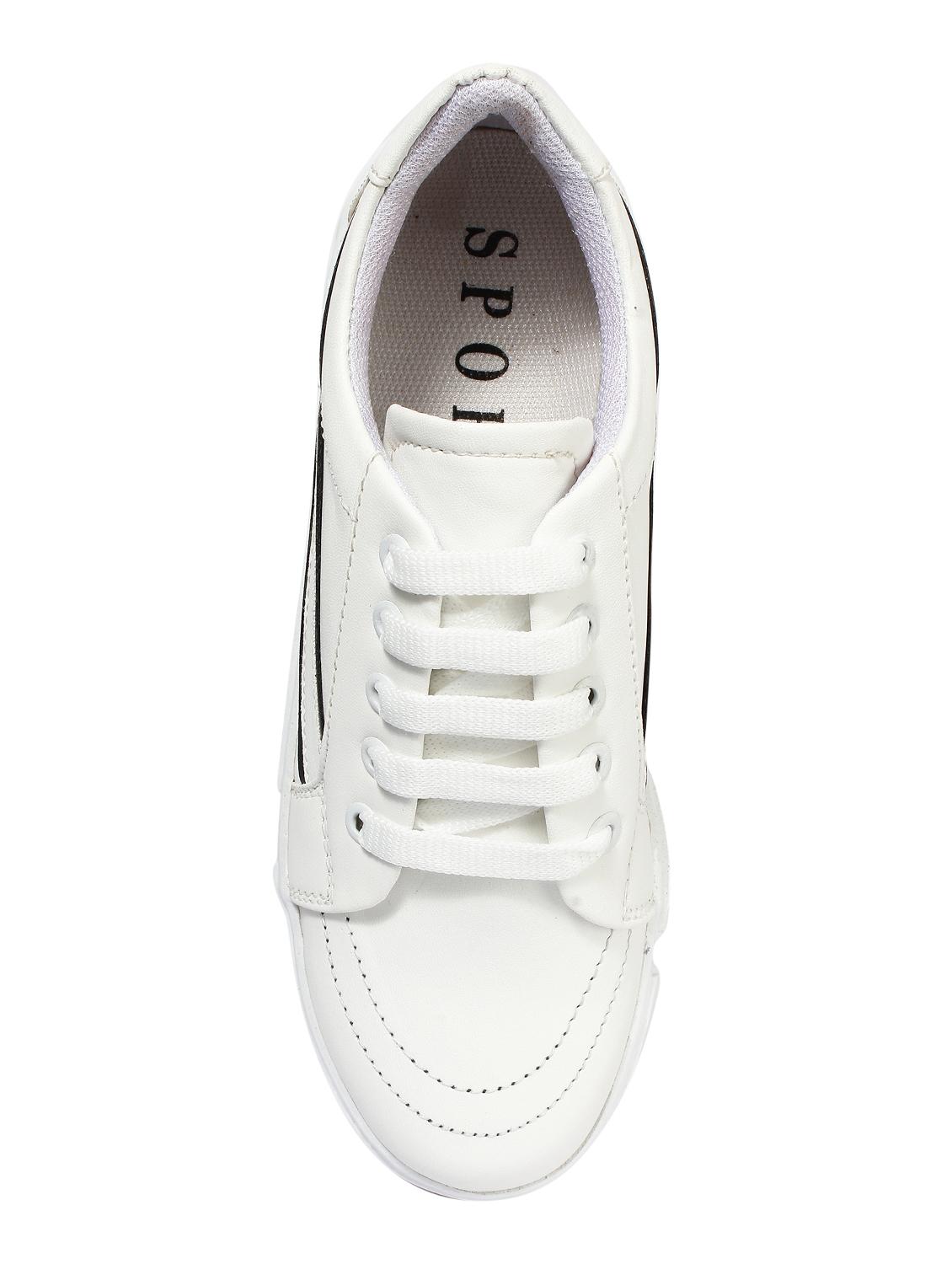 white lace-up sneakers - 16771183 - Zoom Image - 3