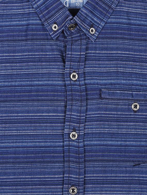 pocket detail striped shirt - 16771993 - Zoom Image - 3