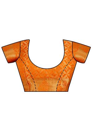 self design kanjivaram saree with blouse - 16772955 - Standard Image - 3