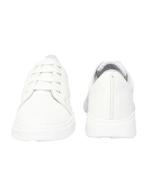 white lace-up sneakers - 16773130 - Standard Image - 3