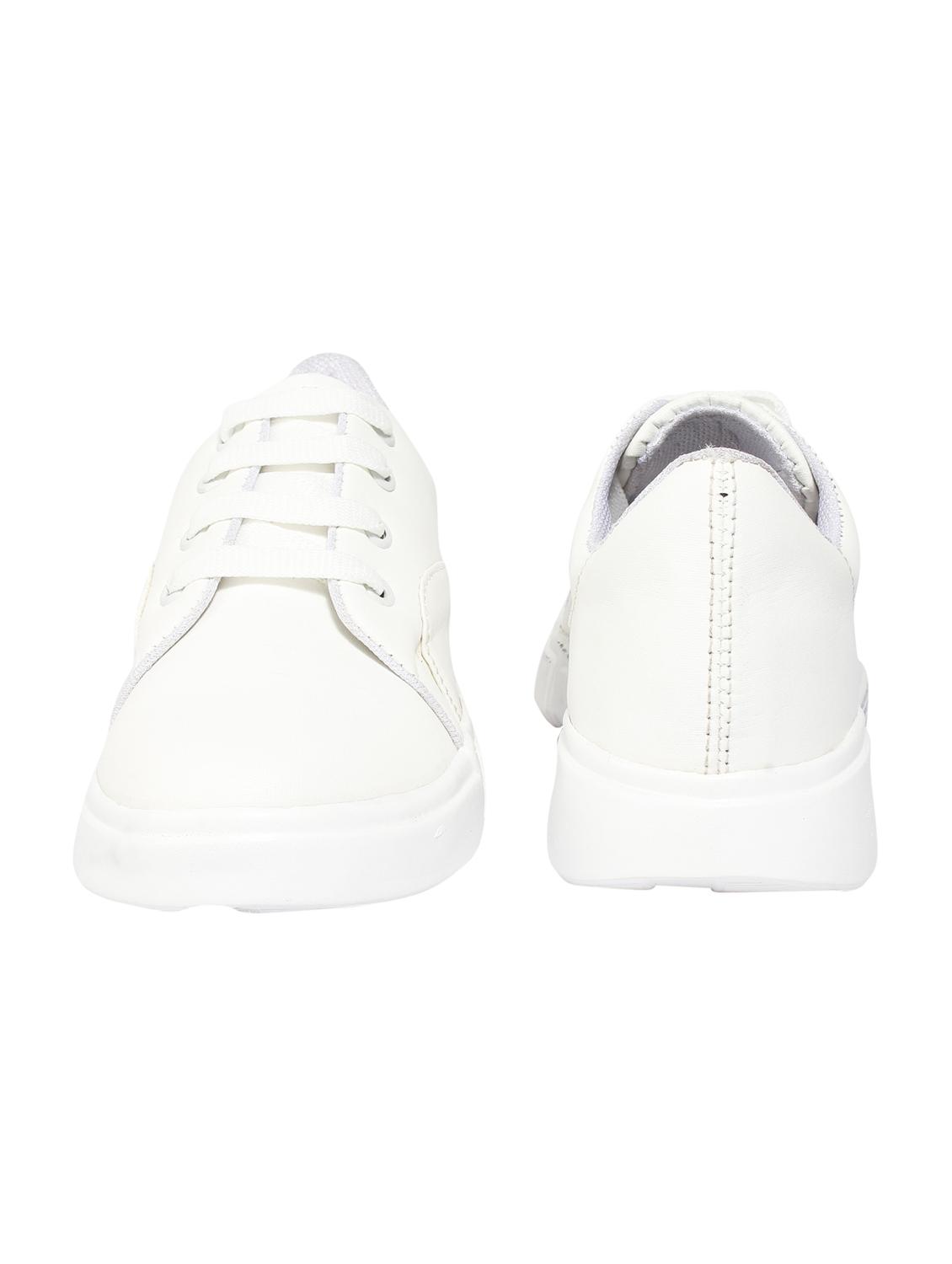 white lace-up sneakers - 16773130 - Zoom Image - 3