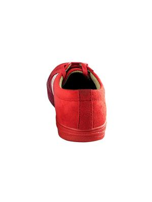 red suede lace up sneakers - 16773147 - Standard Image - 3