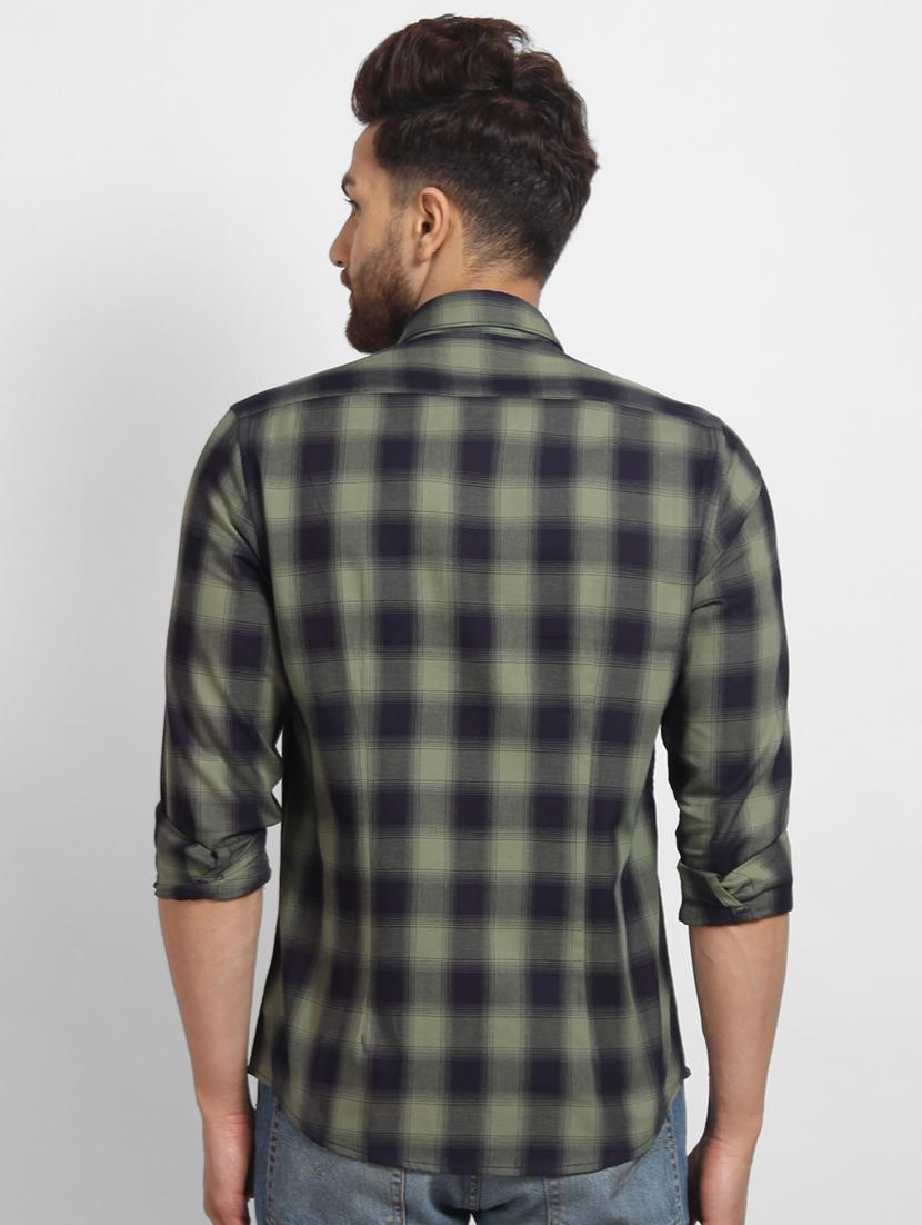 green checkered casual shirt - 16773414 - Zoom Image - 3