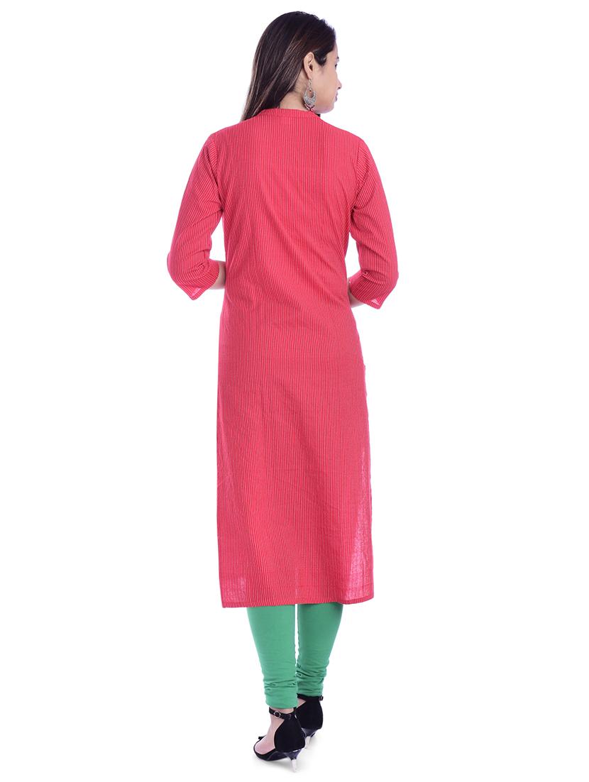 embroidered straight kurta - 16773730 - Zoom Image - 3