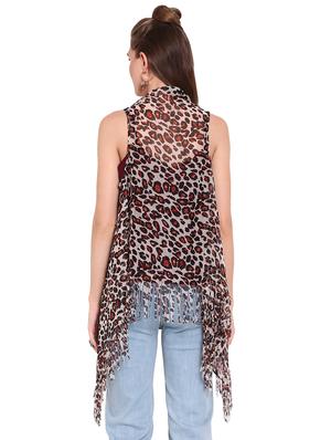 animal print regular shrug - 16773747 - Standard Image - 3