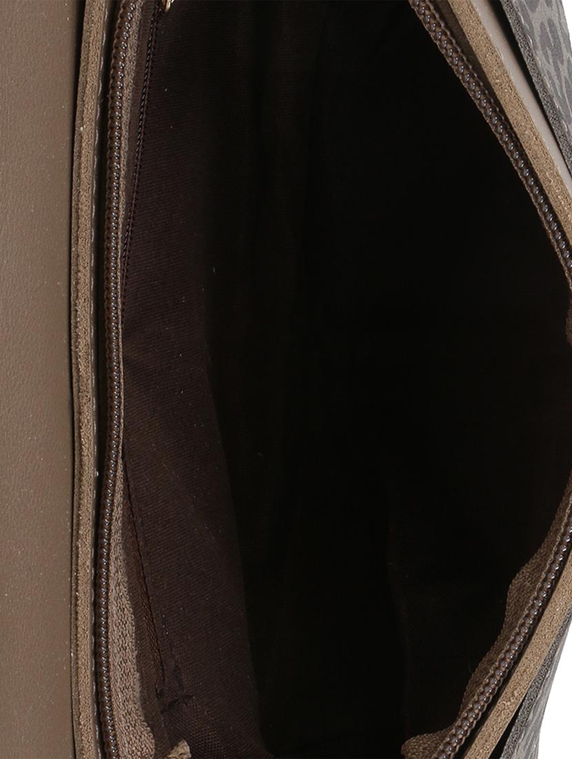 brown leatherette regular sling bag - 16774102 - Zoom Image - 3