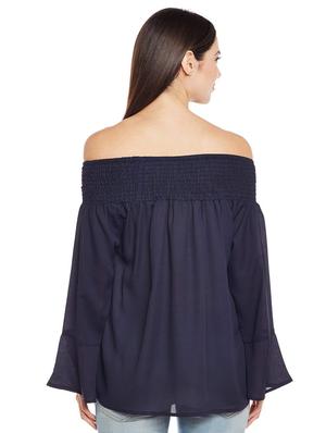 smocked off shoulder neck top - 16774128 - Standard Image - 3