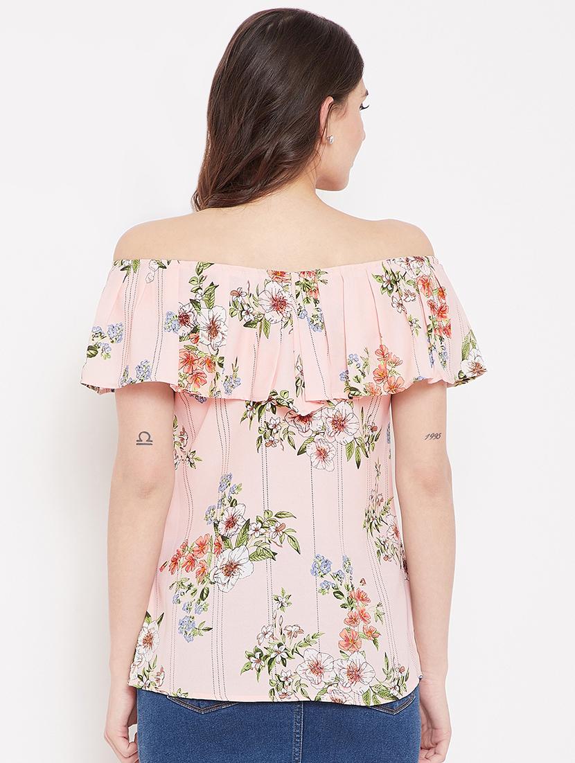 off shoulder floral top - 16774130 - Zoom Image - 3