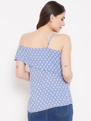 single off shoulder floral top - 16774131 - Standard Image - 3