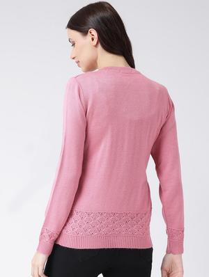 crew neck long sleeved cardigan - 16775391 - Standard Image - 3