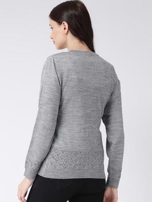 crew neck long sleeved cardigan - 16775392 - Standard Image - 3