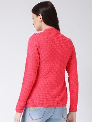 crew neck long sleeved cardigan - 16775393 - Standard Image - 3