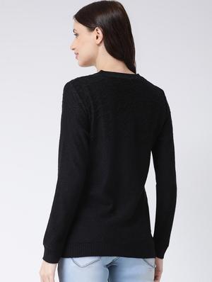 long sleeved solid wool cardigan - 16775395 - Standard Image - 3