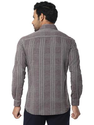 grey checkered casual shirt - 16776136 - Standard Image - 3
