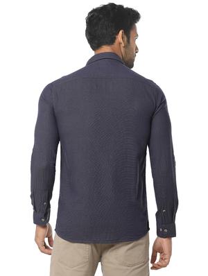 grey solid casual shirt - 16776145 - Standard Image - 3
