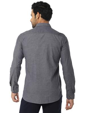 grey printed casual shirt - 16776149 - Standard Image - 3