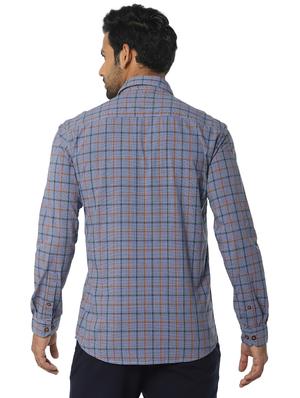 grey checkered casual shirt - 16776151 - Standard Image - 3
