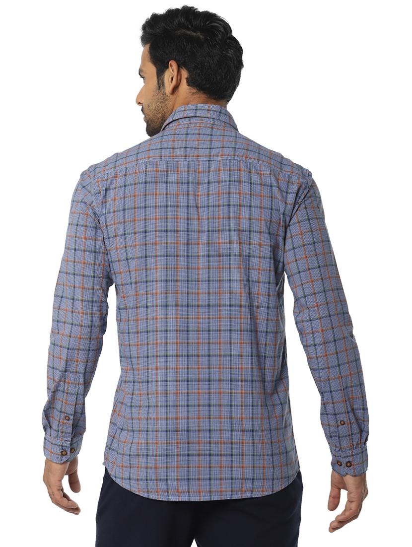 grey checkered casual shirt - 16776151 - Zoom Image - 3