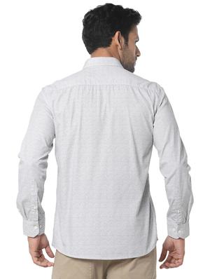 grey printed casual shirt - 16776160 - Standard Image - 3
