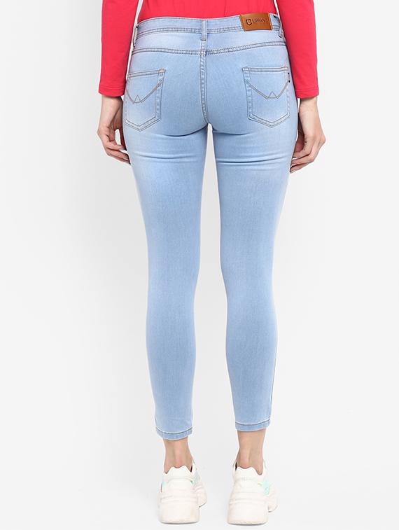 high rise stone washed jean - 16776872 - Zoom Image - 3