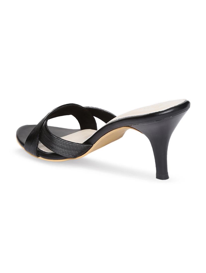 black slip on sandals - 16779691 - Zoom Image - 3
