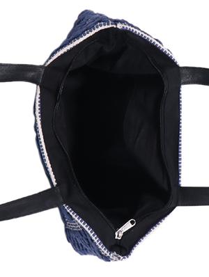 blue cotton regular handbag - 16779893 - Standard Image - 3