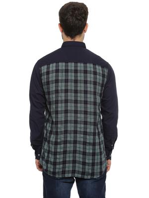 blue checkered casual shirt - 16780374 - Standard Image - 3