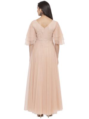 bell sleeved floral applique maxi dress - 16780850 - Standard Image - 3