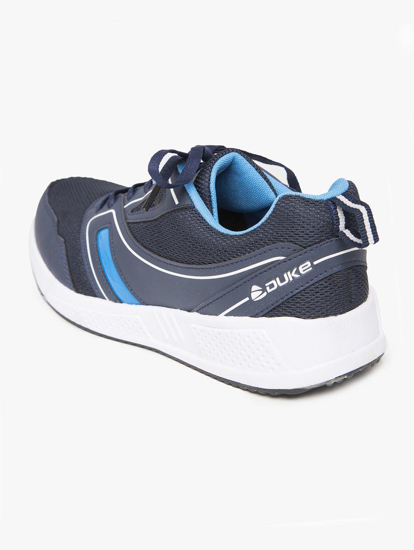 navy mesh lace up sport shoes - 16781422 - Zoom Image - 3