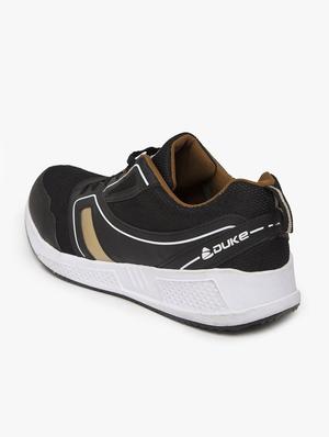 black mesh lace up sport shoes - 16781424 - Standard Image - 3