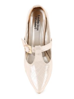 gold slip on pumps - 16782297 - Standard Image - 6