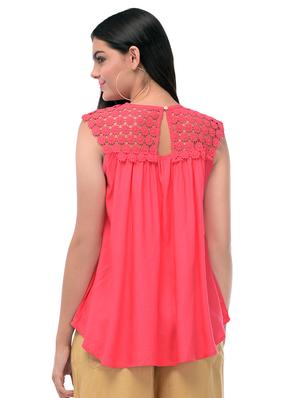 lace detail solid top - 16782333 - Standard Image - 3