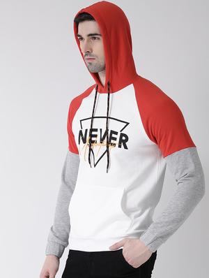 white chest printed raglan sweatshirt - 16782460 - Standard Image - 3