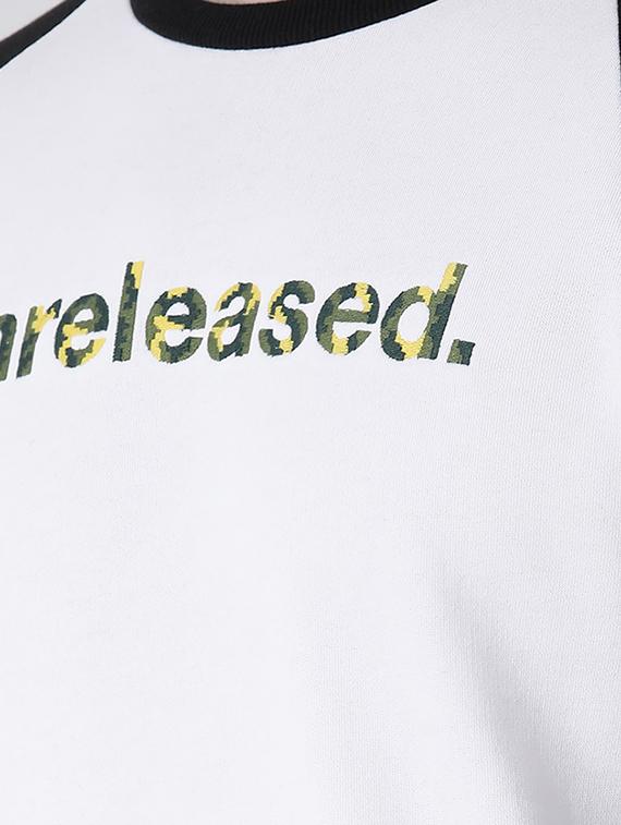 white chest printed raglan sweatshirt - 16782461 - Zoom Image - 6