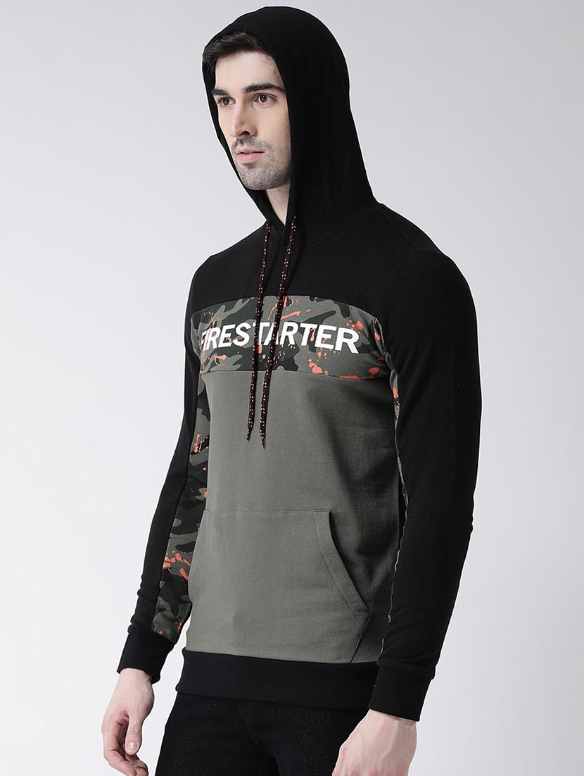 green chest printed sweatshirt - 16782462 - Zoom Image - 3