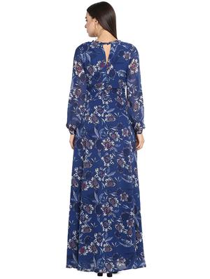 round neck floral maxi dress - 16782857 - Standard Image - 3