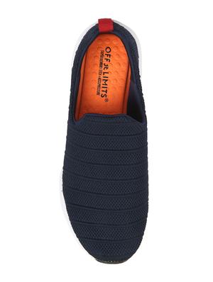 navy fabric slipon sport shoes - 16783360 - Standard Image - 3